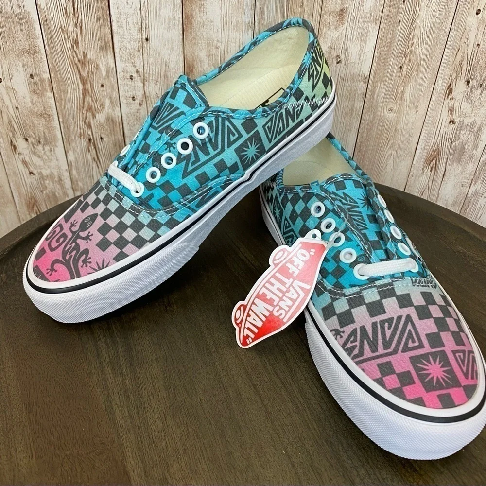 Vans Authentic SF Tribal Check‎ Multicolor Sneaker Size 6 Women